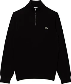 Lacoste Baumwolle mit Reißverschluss und hohem Kragen Pullover schwarz (Herren)