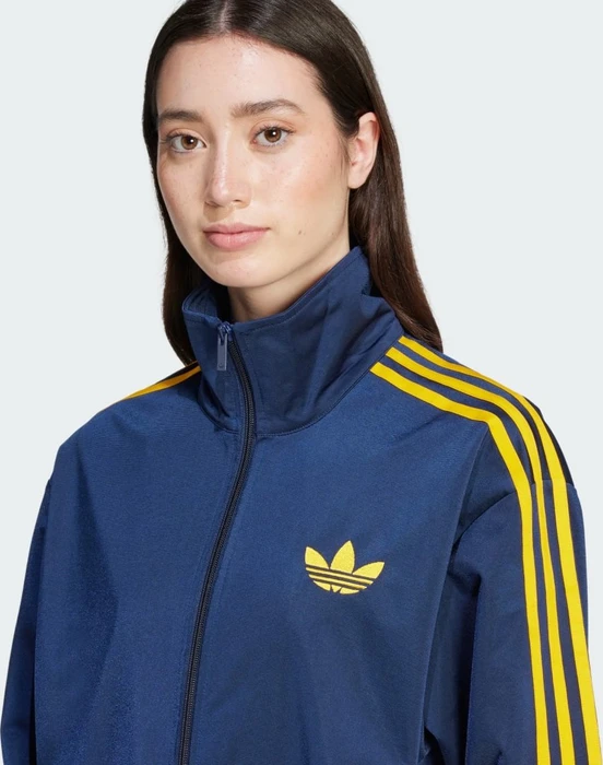adidas Adicolor Classics Loose Firebird Originals Trainingsjacke night indigo/crew yellow (Damen)