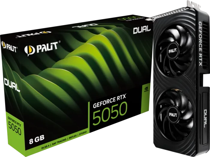 Palit GeForce RTX 5050 Dual, 8GB GDDR6, HDMI, 3x DP