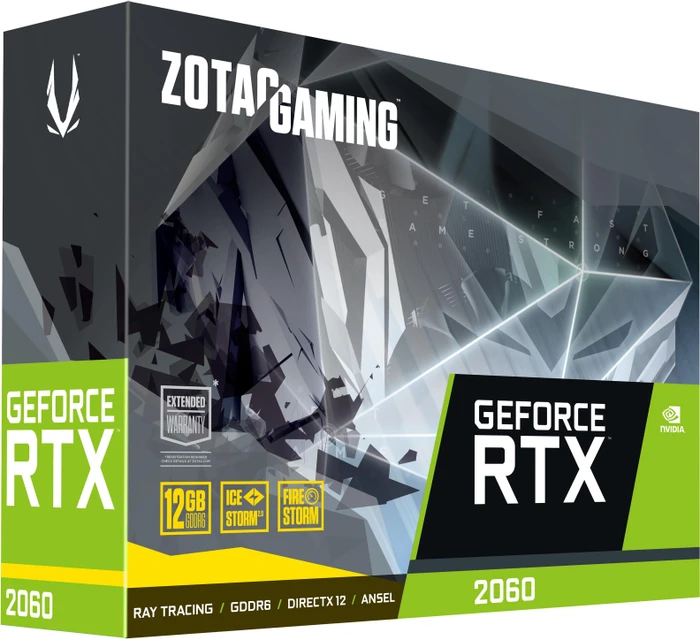 Zotac Gaming GeForce RTX 2060 Twin Fan, 12GB GDDR6, HDMI, 3x DP