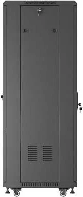 Lanberg 19" Rackschrank 32HE, freistehend, Flat Pack, Glastür, IP20, RAL 9004, 600mm tief