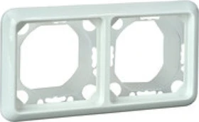 Schrack FASHION IP44 Rahmen 2-fach, reinweiß