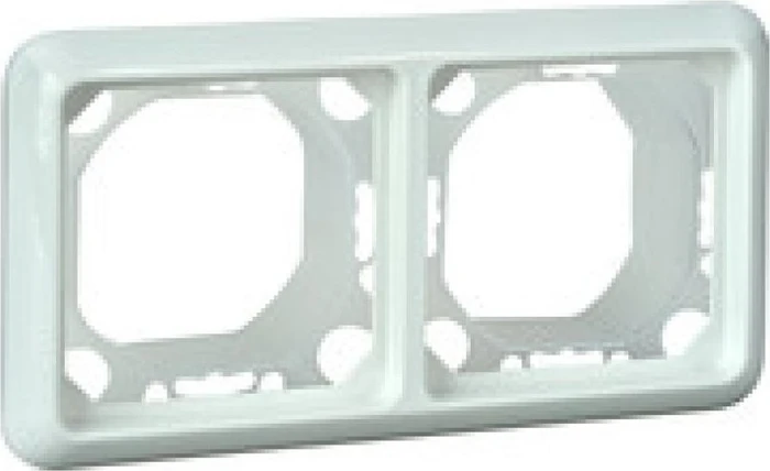 Schrack FASHION IP44 Rahmen 2-fach, reinweiß