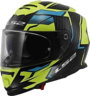 LS2 FF800 Storm II Tracker schwarz/weiß/gelb