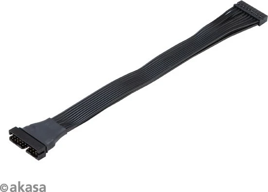 Akasa interne USB 3.0 Verlängerung, schwarz, 0.15m