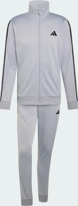 adidas Basic 3-Streifen Tricot Trainingsanzug halo silver (Herren)