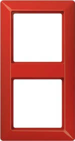 Jung Serie AS Rahmen Thermoplast 2-fach, rot