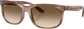 Ray-Ban RB2389 Balorette striped brown/clear gradient brown