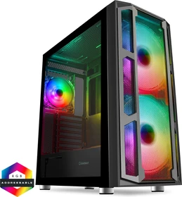 GameMax F15-M Mesh, Glasfenster