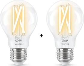 WiZ Clear Filament LED 7-60W E27 A60, 2 Stück