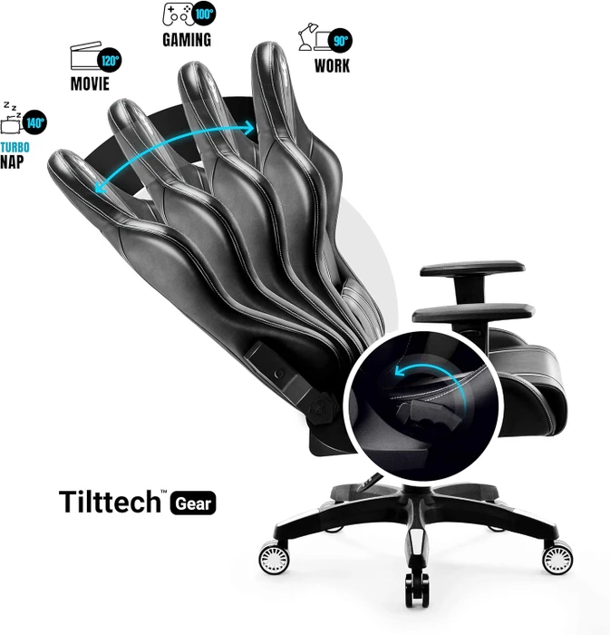 Diablo Chairs X-One 2.0 Normal Gamingstuhl, schwarz/weiß