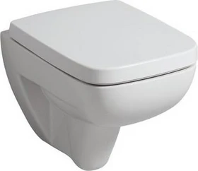Geberit Renova Compact Square Wand-WC Tiefspüler, verkürzte Ausladung weiß