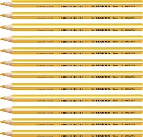 STABILO Trio thick Buntstift gelborange, Kartonbox, 12er-Pack