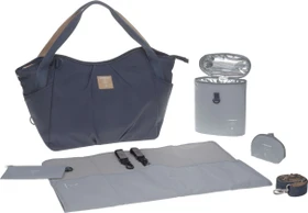 Lässig Zwillings-Wickeltasche dunkelblau