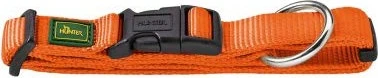 Hunter Hundehalsung Vario Plus, Nylon, mit Zugentlastung, mit Klickverschluss, L, 40-63cm, Breite 2.5cm, orange (42593)