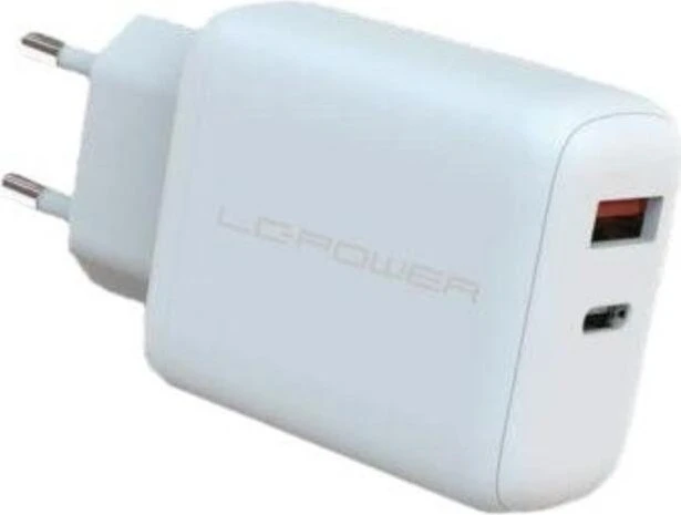 LC-Power USB-GaN-Ladegerät mit 45W Ausgangsleistung weiß
