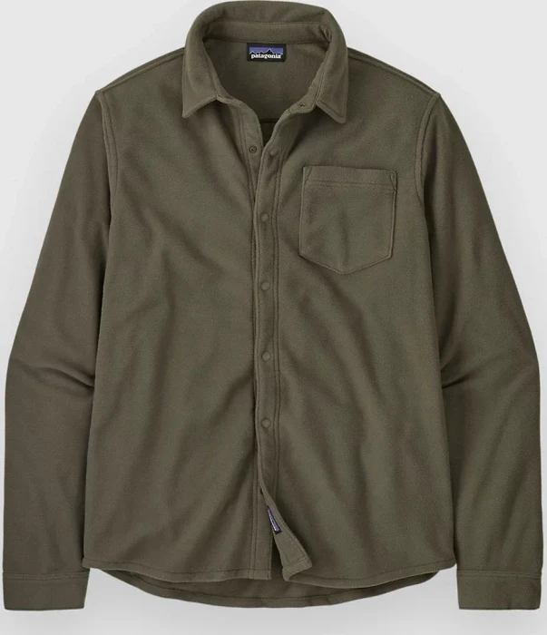 Patagonia Micro D Fleece Hemd langarm basin green (Herren)