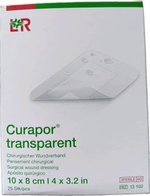 Lohmann & Rauscher Curapor transparent Wundverband steril chirurgisch, 8 x 10cm, 25 Stück