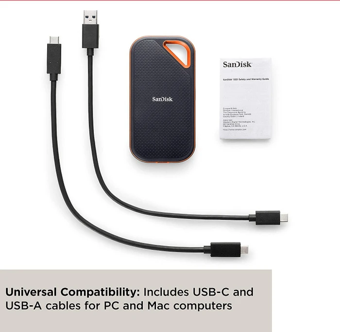 SanDisk Extreme PRO Portable SSD V2, 1TB, USB-C 3.2