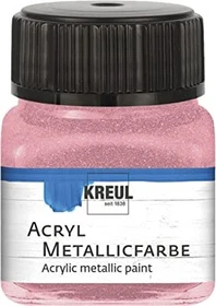 Kreul Acryl Metallicfarbe, rosa, 20ml