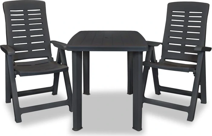 vidaXL Bistro-Set 3-tlg.