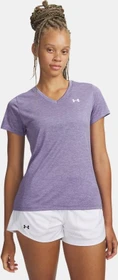 Under Armour Tech V Twist Funktionsshirt kurzarm purple luxe/white (Damen)
