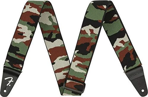 Fender WeighLess 2" Camo Strap Woodland Camo