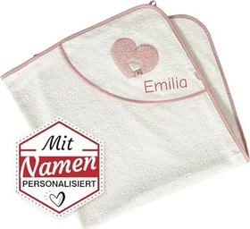 Sterntaler Badetuch Emmi 100x100cm weiß