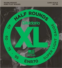 D'Addario XL Half Rounds Bass Super Light, Long Scale