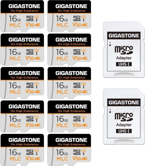 Gigastone 10x High Endurance R95/W30 16GB Kit, UHS-I U3, Class 10, 10er-Pack