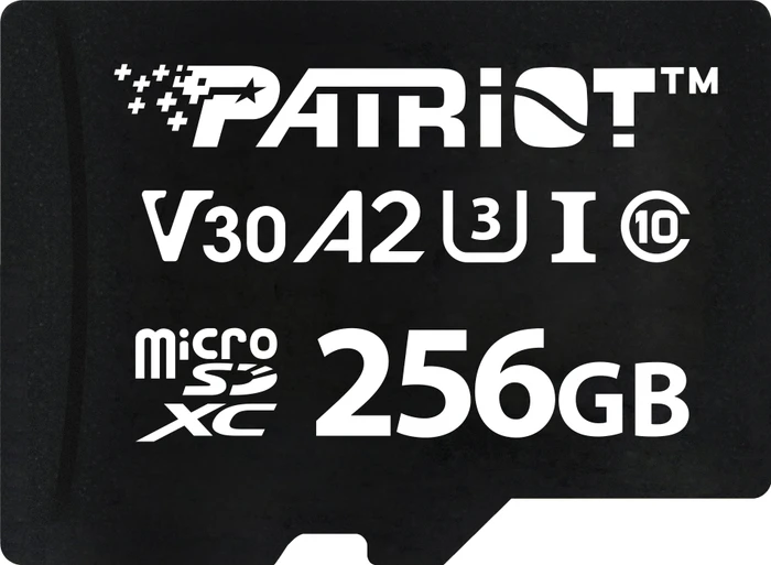 Patriot VX Series R90/W80 256GB, UHS-I U3, A2, Class 10