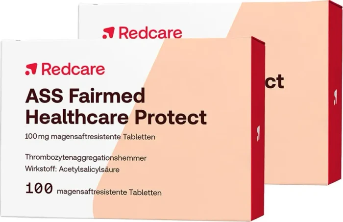 Redcare ASS Fairmed 100mg magensaftresistente Tabletten, 200 Stück (2x 100 Stück)