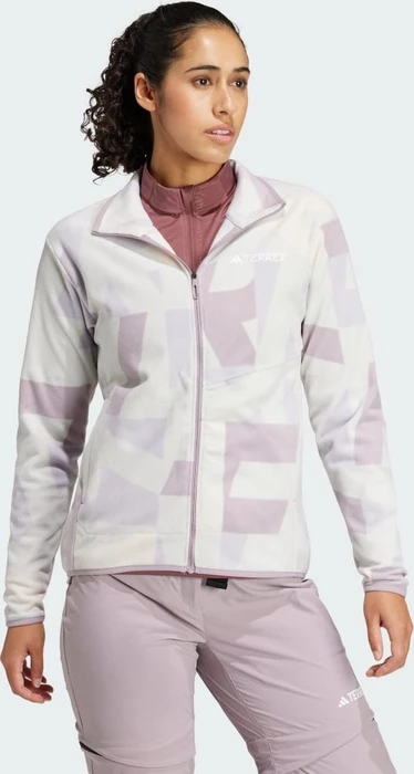 adidas Terrex Multi Printed Fleece Jacke grey one/preloved fig (Damen)
