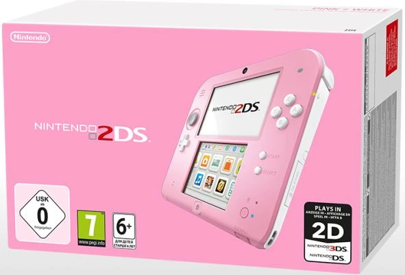 Nintendo 2DS rosa/weiß