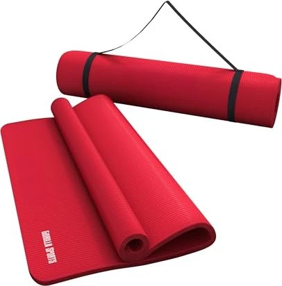 Gorilla Sports 190x60cm Yogamatte rot