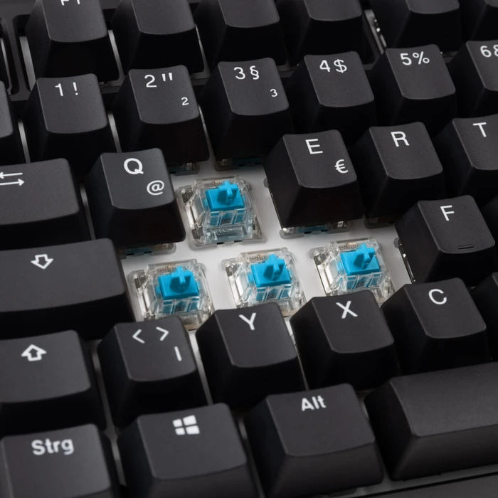 Ducky Tinker 75, schwarz/weiß, MX RGB BLUE, USB, DE