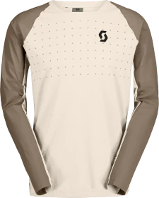Scott Trail Vertic Pro Trikot langarm cotton white/toast beige (Herren)