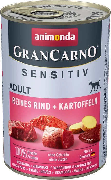 animonda GranCarno Sensitiv Reines Rind + Kartoffeln, 2.40kg (6x 400g)