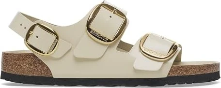 Birkenstock Milano Big Buckle high shine ecru (Damen)