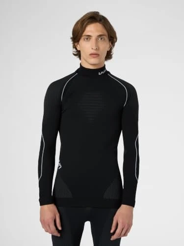 UYN Evolutyon Turtle Neck Funktionsshirt langarm blackboard/anthracite/white (Herren)