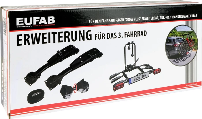 EUFAB Erweiterung für Fahrradträger Crow Plus