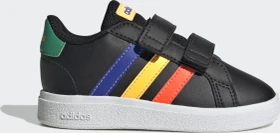 adidas Grand Court Lifestyle Hook and Loop core black/lucid blue/court green (Junior)