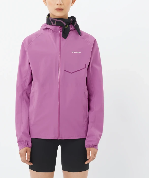 Salomon Bonatti Waterproof Funktionsjacke iris orchid (Damen)