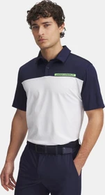 Under Armour Tee To Green Color Block Poloshirt kurzarm midnight navy/white/cyber green (Herren)