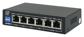 Avizio SU Desktop Gigabit Switch, 6x RJ-45, 60W PoE+