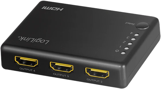 LogiLink HDMI-Splitter 1x4-Port 4K/30Hz schlank