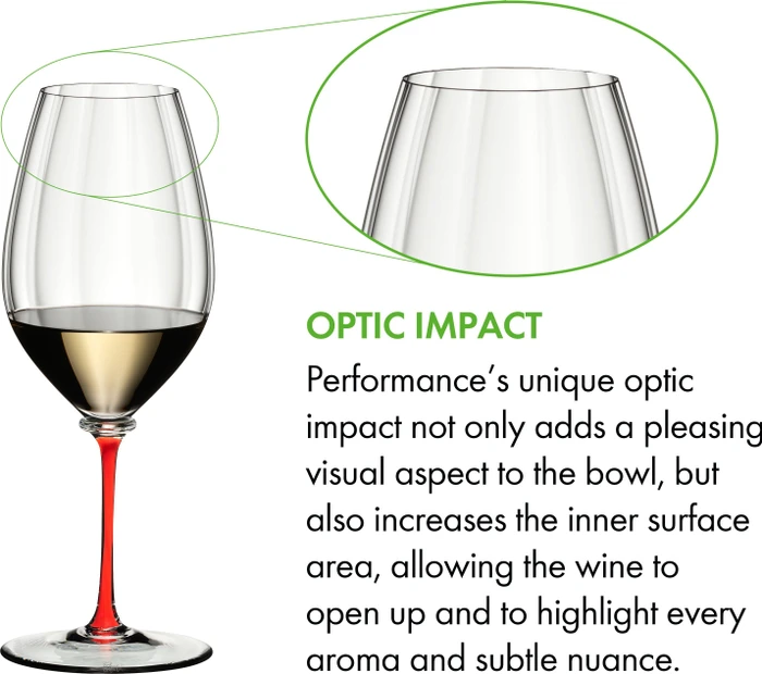 Riedel Fatto A Mano Performance Riesling Weißweinglas rot