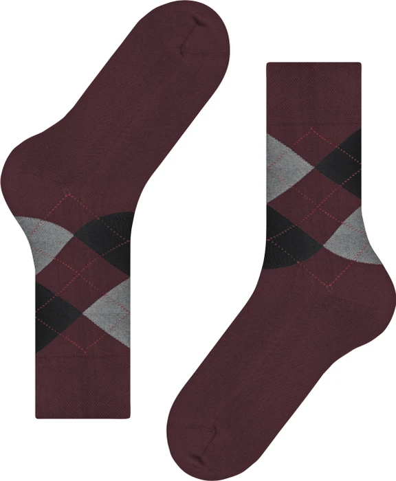 Falke Sensitive Argyle Socken bordeaux (Herren)