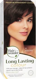 Henna Plus Long Lasting Colour Haarfarbe 4 Medium Brown, 100ml
