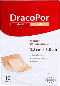 Dr. Ausbüttel DracoPor Soft steriler Wundverband hautfarben, 3.8 x 3.8cm, 10 Stück